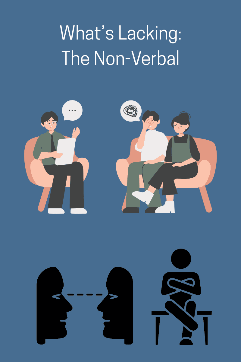 rupture and repair, AI therapy. body language